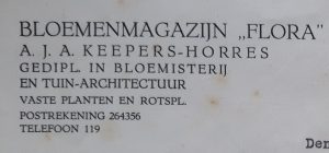 Bloemenmagazijn FLORA Oisterwijk, Jos Kepers